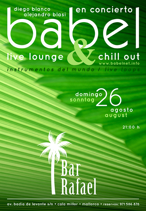 2012-08-26 Babel en Bar Rafael 2012-08-26 Babel en Bar Rafael
